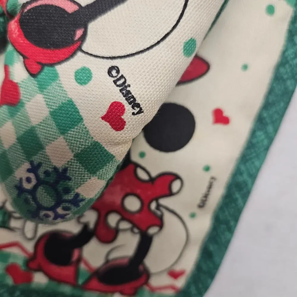 Mickey Mouse Christmas Vintage Kitchen Oven Mitt and Pot Holder
